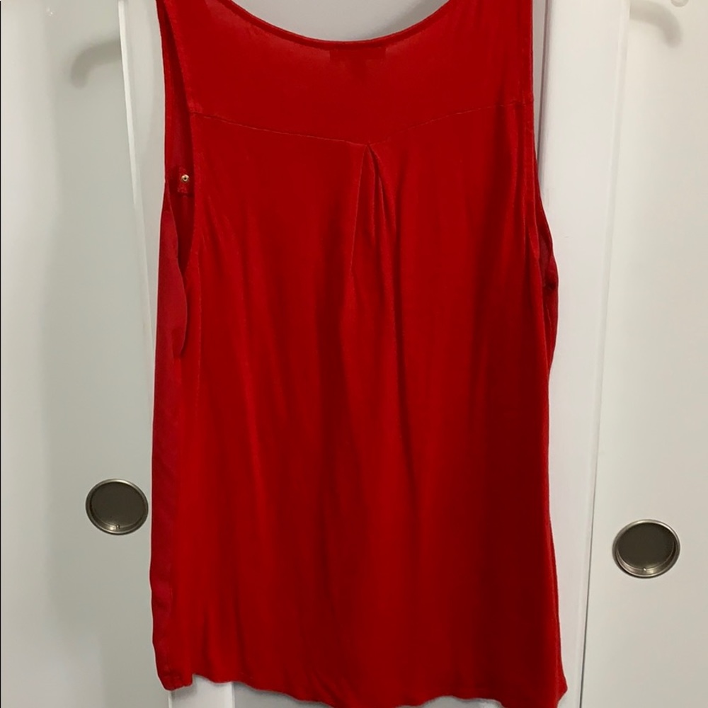 Express Red Blouse Top - Picture 4 of 4